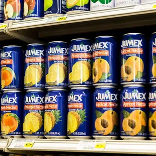 a variety of juices