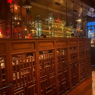 Interesting decor and awesome bar