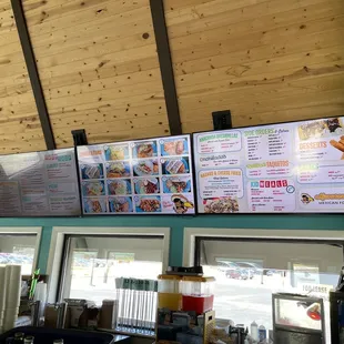The menu