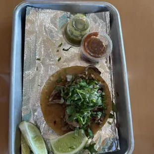 Carne Asada (steak) Street Taco