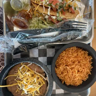 Crispy 1. Two hard shell tacos