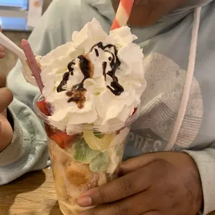 Pick N Mix Bubble waffle sundae