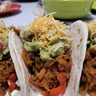 Beef, Chicken Tacos