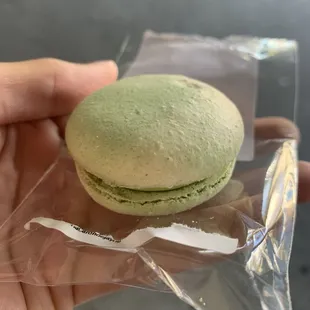Matcha horchata macaron