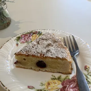 5. Almond Cream Tart with Brandy Cherries