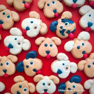 Special shaped macarons for a birthday event