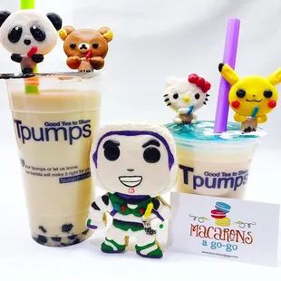 We're partnering up with Tpumps for the holiday season with our character macarons.