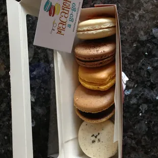 a box of macarons