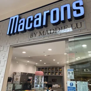 the front of the store