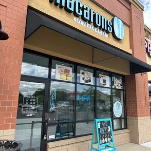 the front of the store