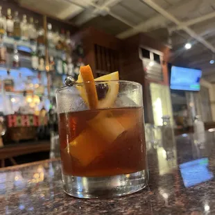 Old fashion with unicorn  ice cream