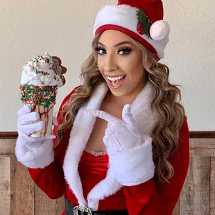 CHRISTMAS IN A CUP! Our Eggnog Shake is here for a limited time!