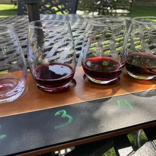 Today&apos;s tasting, zin after zin after zin, 4-13-21.