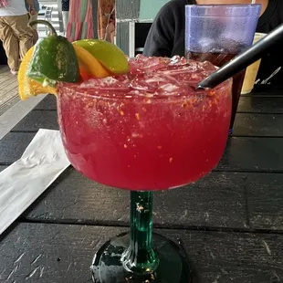 Spicy pear margarita
