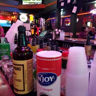 a variety of beverages