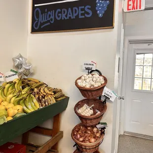 The back of the store