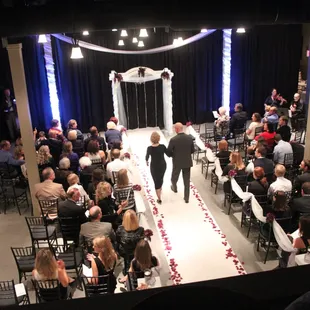 Wedding Ceremony with theater style seating