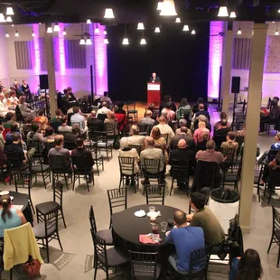 Community Meeting with theater style seating