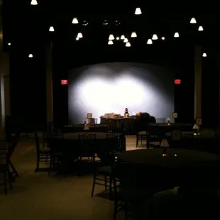 Right as you walk in