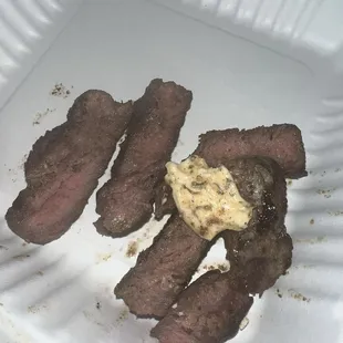 Steak Fritters wasn't done I asked for well done.