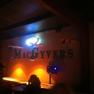 Back wall by shuffle board