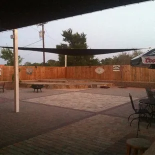 outside