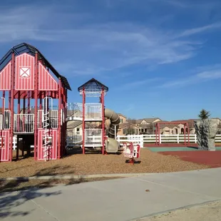 The main playground equipment.