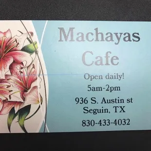 a close up of a business card