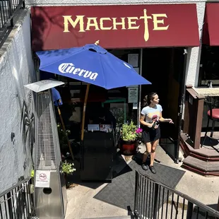 the entrance to machete