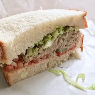 11/3/2021 The Tuna Sandwich after being delivered. Still intact not soggy at all