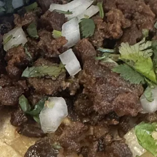 hard and dried up meat