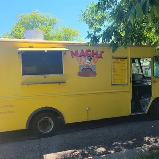 a yellow food truck