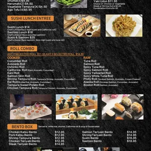 Lunch Special Menu