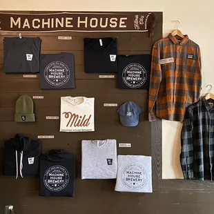 Check out our merch! We added two good looking long sleeve flannel shirts with Machine House patch and a new scarf!