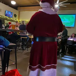 Santa Claus joined us at our Christmas party!