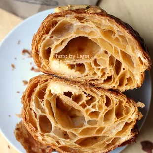 Inside of Harissa Gouda Croissant ($4) - very strong gouda flavor. Not spicy