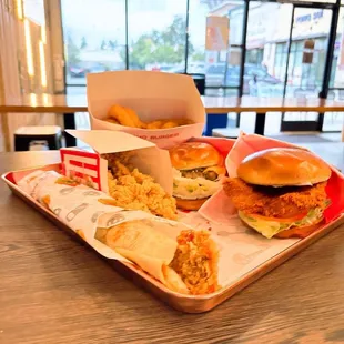 06. Macho Crispy Fish Sandwich 08. Black Truffle Cheeseburger Popcorn Chicken Onion Rings 09. Beijing Chicken Wrap