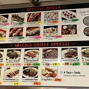Menus