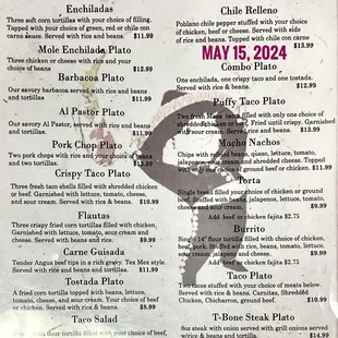 Menu.