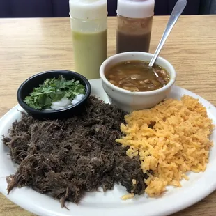 Barbacoa plate.