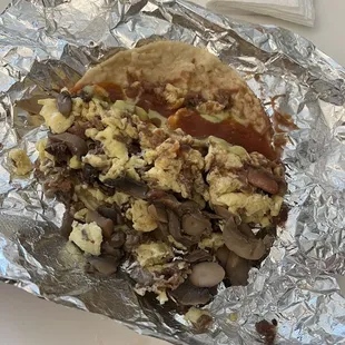 Bacon and Egg Taco
