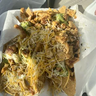 Pollo asado nachos