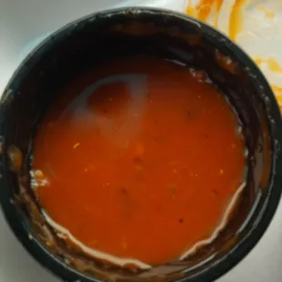 The red is more mild