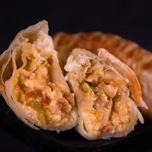 Chorizo egg and green Chile empanada