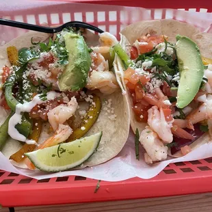Fajita Shrimp Taco - so good!