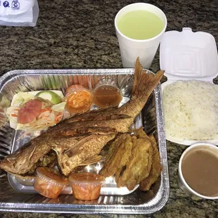 Fried fish platter