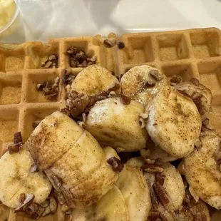 Banana nut waffle