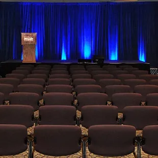 Theater style set-up