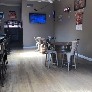 Tables in bar area