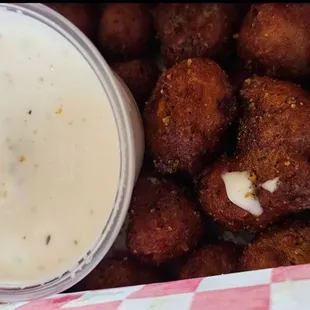 cauli-bites (lemon pepper)  ranch (dipping sauce)